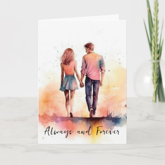 Valentine-Jubiläumskarte Karte (Vorderseite)