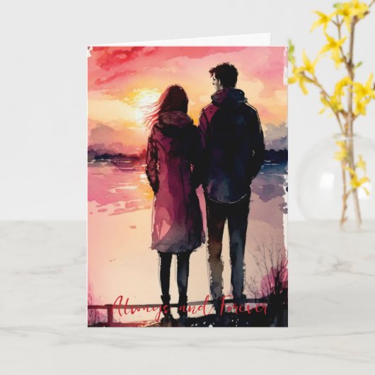 Valentine-Jubiläumskarte Karte (Gelbe Blume)