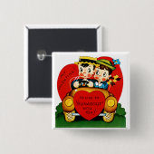 Valentine Kabinenroller Button (Vorne & Hinten)