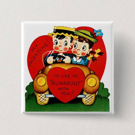 Valentine Kabinenroller Button (Vorderseite)
