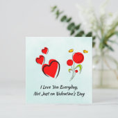 Valentine Karte (Stehend Vorderseite)