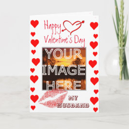 Valentine-Karte für personalisiertes Foto für Ehem Karte