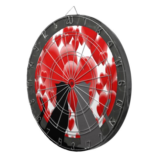 Valentine Kätzchen Dartscheibe (Vorderseite rechts)