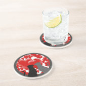 Valentine Kätzchen Getränkeuntersetzer (Seite)