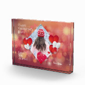 Valentine Keepake | Rotes Herz | Ihr Foto (Rechts)