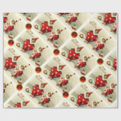 VALENTINE KIND CLOWNS MIT ROTEN RUBY GEMSTONS GESCHENKPAPIER (Flach)