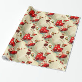 VALENTINE KINDER CLOWNS, ROTES WAX SIEGEL MIT HERZ GESCHENKPAPIER (Ungerollt)