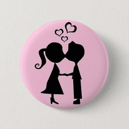 VALENTINE KISS BUTTON (Vorderseite)