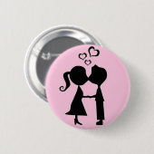 VALENTINE KISS BUTTON (Vorne & Hinten)