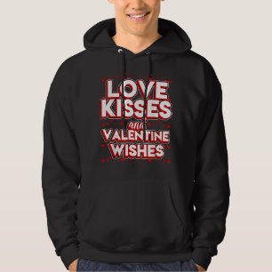 Valentine Kiss Design - Liebe Kisses und Valentine Hoodie