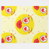 Valentine kiss Emoji decke (Vorderseite (Horizontal))