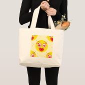 Valentine kiss Emoji Jumbo Stoffbeutel (Vorderseite (Produkt))