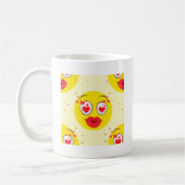 Valentine kiss Emoji Kaffeetasse (Links)