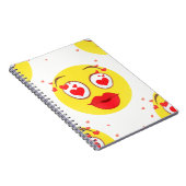 Valentine kiss Emoji Notizblock (Rechte Seite)