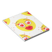 Valentine kiss Emoji Notizblock (angewinkelt)