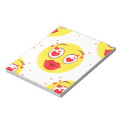 Valentine kiss Emoji Notizblock (Rotiert)