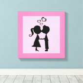 VALENTINE KISS LEINWANDDRUCK (Insitu (Holzboden))