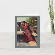 Valentine Kiss Vintag Card