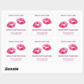 Valentine Kisses Custom Candle Sticker (Blatt)