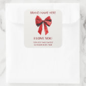 Valentine Kisses Custom Candle Sticker (Tasche)