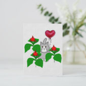 Valentine Kitty Cat Feiertagspostkarte (Stehend Vorderseite)