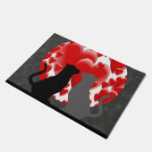 Valentine Kitty Doormat Fußmatte (Schrägansicht)
