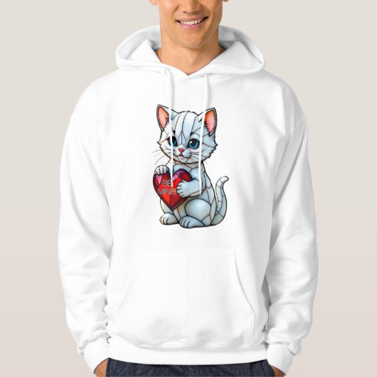 Valentine Kitty Hoodie (Vorderseite)