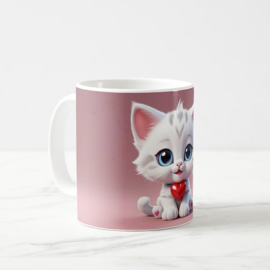 Valentine Kitty Kaffeetasse (Vorderseite Links)