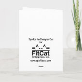 Valentine Kitty Kissing Booth Grußkarte Feiertagskarte (Rückseite)