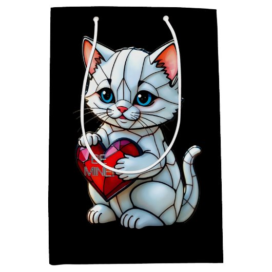 Valentine Kitty Mittlere Geschenktüte (Vorderseite)