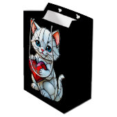 Valentine Kitty Mittlere Geschenktüte (Rückseite Schrägansicht)