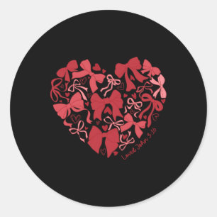 Valentine Kokette Bogen Herz Geliebt John 316 Du A Runder Aufkleber