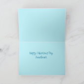 Valentine-kokette Fisch-Kunst Feiertagskarte (Innenseite)