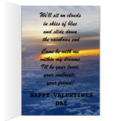 VALENTINE KOMMEN BESUCHEN SIE MEINE DREAMS-Karte (Innen (Rechts))