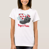 Valentine Ladybug Bugs & Kisses T-Shirt (Vorderseite)
