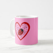 Valentine Ladybug Kaffeetasse (Vorderseite Links)