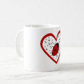 Valentine Ladybug Kaffeetasse (Vorderseite Links)