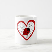Valentine Ladybug Kaffeetasse (Mittel)