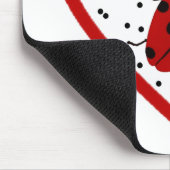 Valentine Ladybug Mousepad (Ecke)