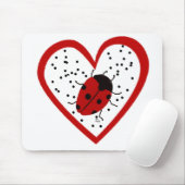 Valentine Ladybug Mousepad (Mit Mouse)