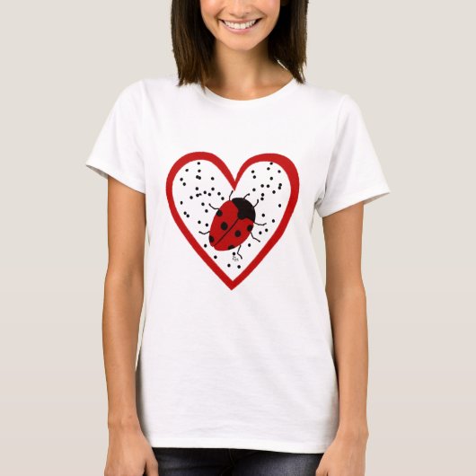 Valentine Ladybug T-Shirt (Vorderseite)