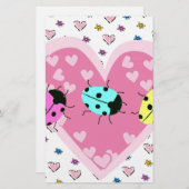 VALENTINE LADYBUGS BRIEFPAPIER (Vorne/Hinten)