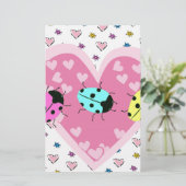 VALENTINE LADYBUGS BRIEFPAPIER (Stehend Vorderseite)