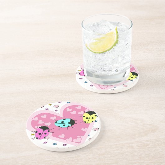 VALENTINE LADYBUGS GETRÄNKEUNTERSETZER (Seite)