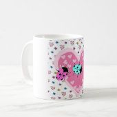VALENTINE LADYBUGS KAFFEETASSE (Vorderseite Links)
