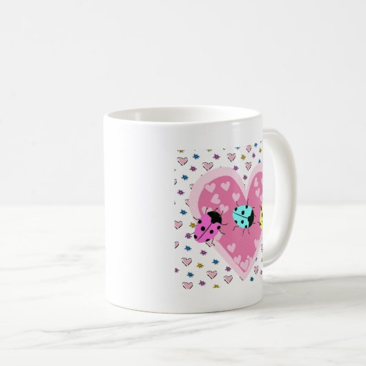 VALENTINE LADYBUGS KAFFEETASSE (VorderseiteRechts)
