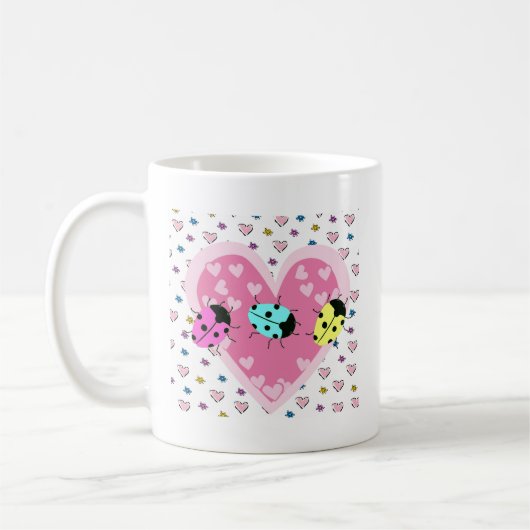 VALENTINE LADYBUGS KAFFEETASSE (Links)
