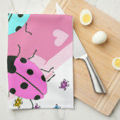 VALENTINE LADYBUGS KÜCHENTUCH (Viertel Falte)