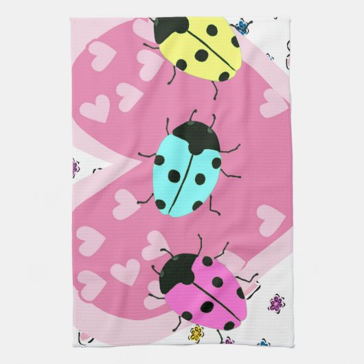 VALENTINE LADYBUGS KÜCHENTUCH (Vertikal)