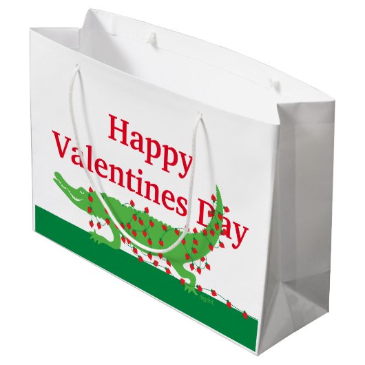 Valentine Large Gift Bag Große Geschenktüte (Rückseite Schrägansicht)